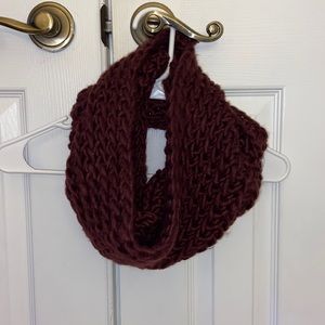 Maroon Knit Infinity Scars